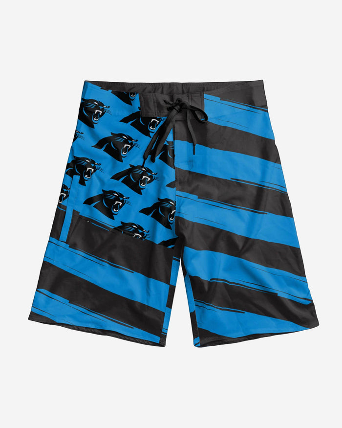 Carolina Panthers Diagonal Flag Boardshorts FOCO - FOCO.com