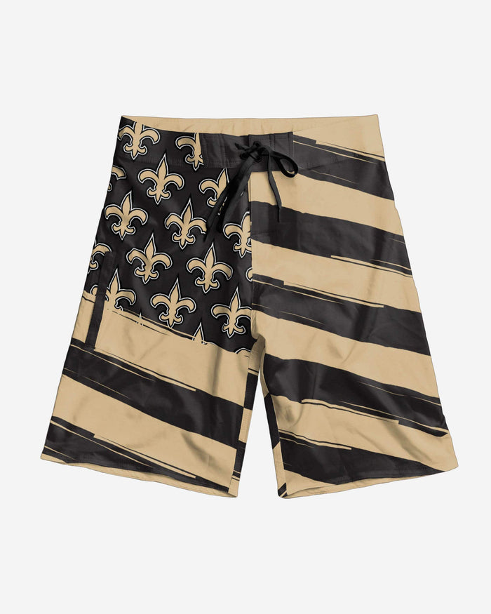 New Orleans Saints Diagonal Flag Boardshorts FOCO - FOCO.com