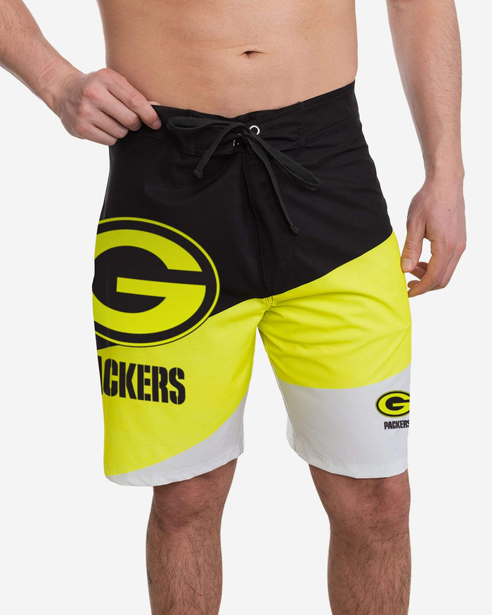 Green Bay Packers Highlights Boardshorts FOCO S - FOCO.com