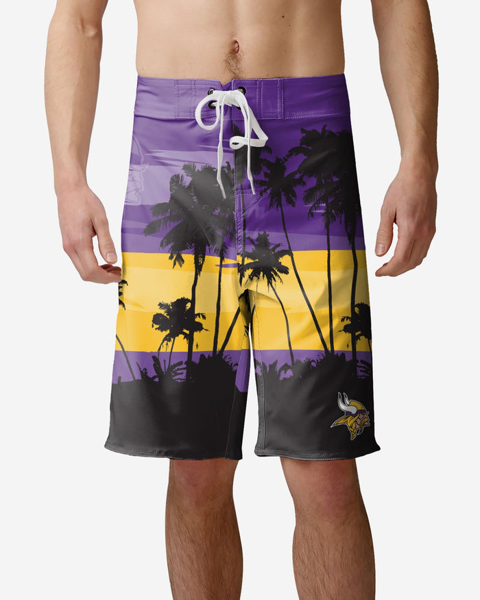 Minnesota Vikings Sunset Boardshorts FOCO S - FOCO.com