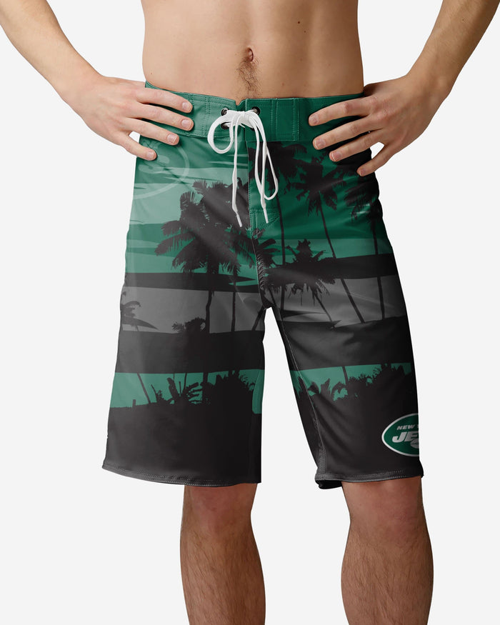 New York Jets Sunset Boardshorts FOCO S - FOCO.com