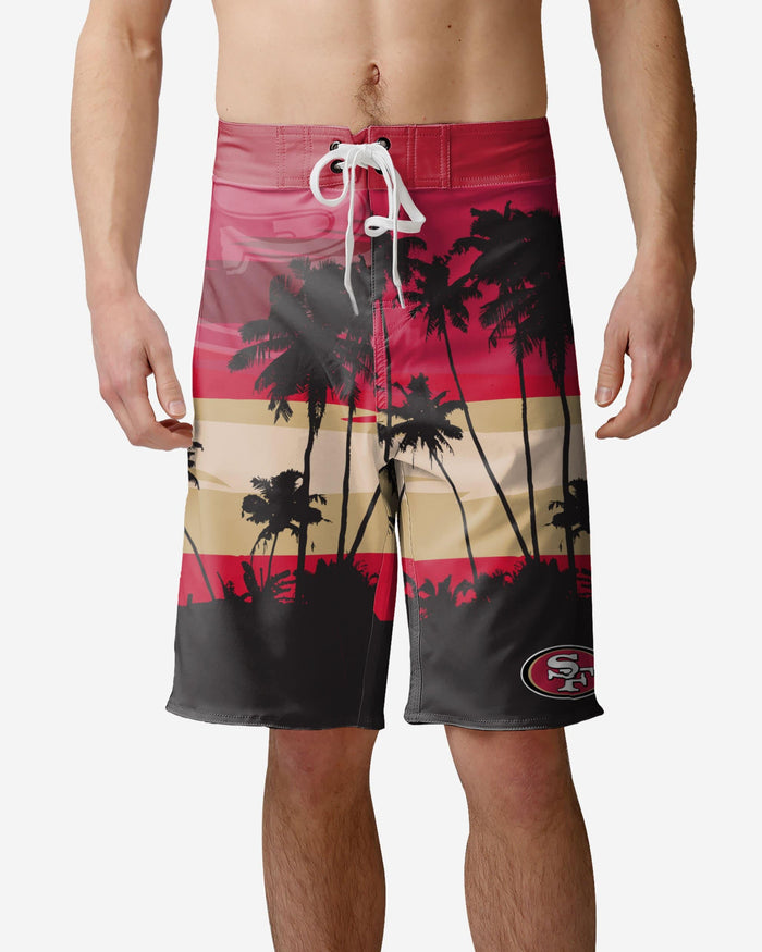 San Francisco 49ers Sunset Boardshorts FOCO S - FOCO.com