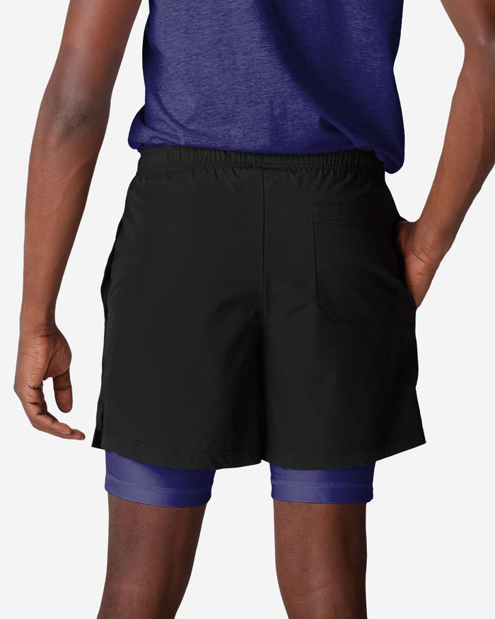Baltimore Ravens Black Team Color Lining Shorts FOCO - FOCO.com