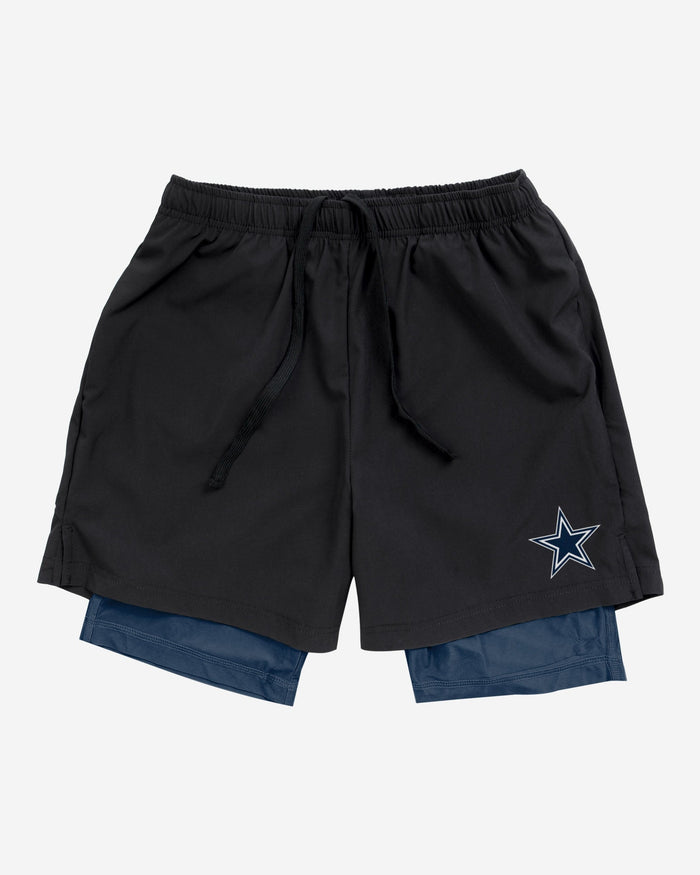 Dallas Cowboys Black Team Color Lining Shorts FOCO - FOCO.com