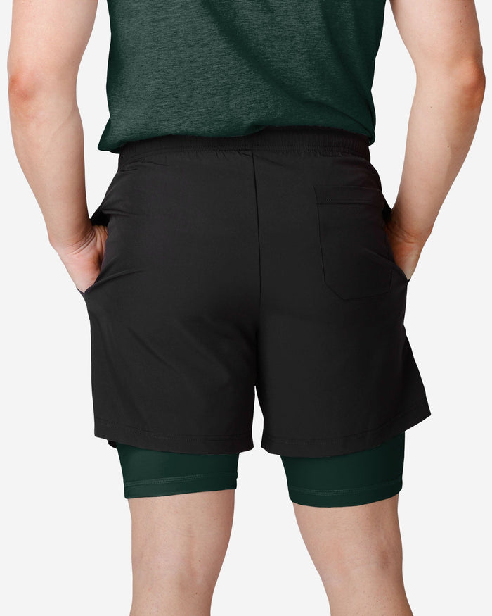 Green Bay Packers Black Team Color Lining Shorts FOCO - FOCO.com