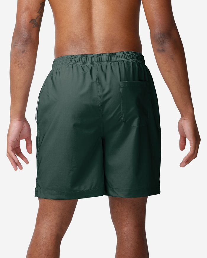 Green Bay Packers Solid Wordmark Traditional Swimming Trunks FOCO - FOCO.com