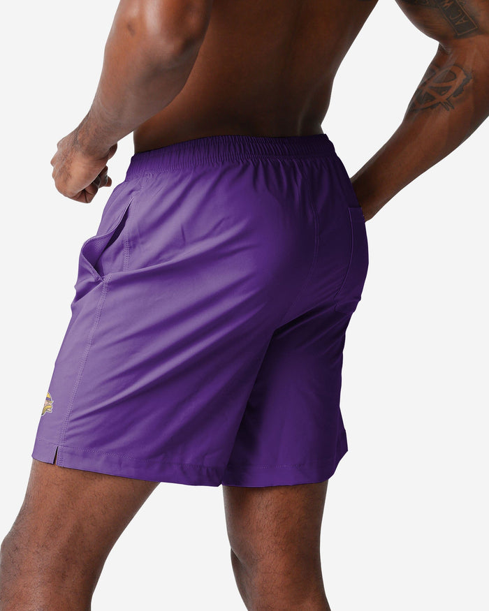 Minnesota Vikings Solid Wordmark Traditional Swimming Trunks FOCO - FOCO.com