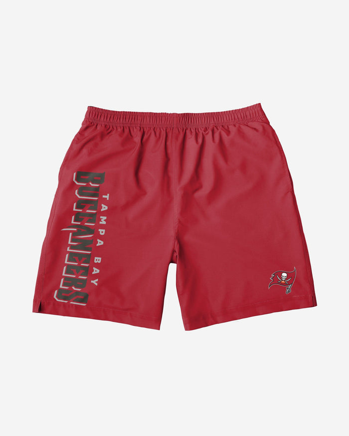 Tampa Bay Buccaneers Solid Wordmark Traditional Swimming Trunks FOCO - FOCO.com