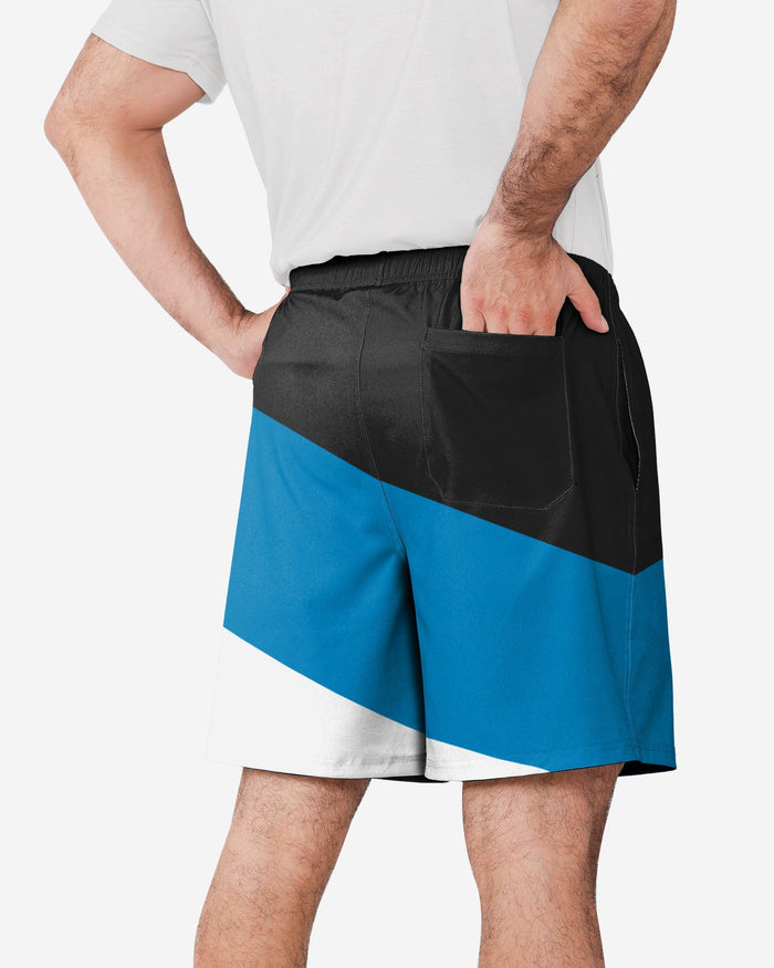 Carolina Panthers Colorblock Double Down Liner Training Shorts FOCO - FOCO.com