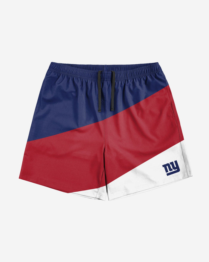 New York Giants Colorblock Double Down Liner Training Shorts FOCO - FOCO.com