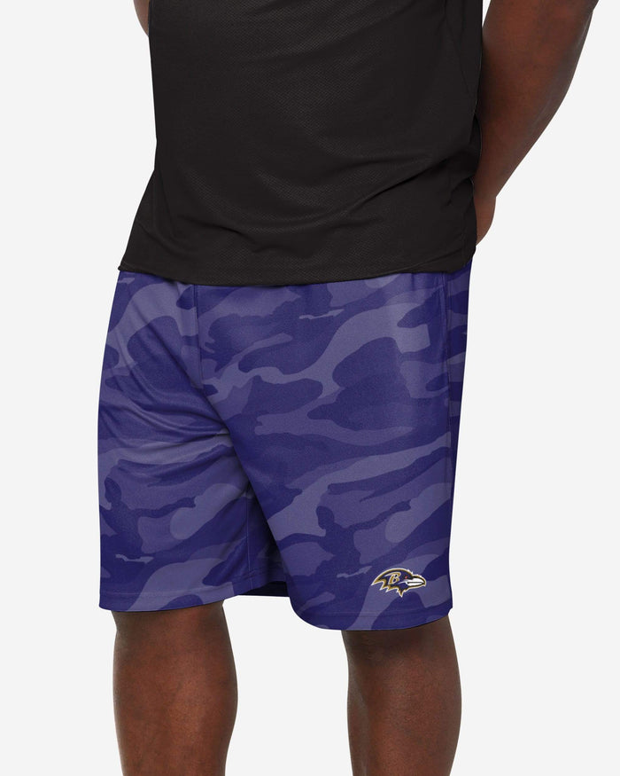 Baltimore Ravens Cool Camo Training Shorts FOCO S - FOCO.com