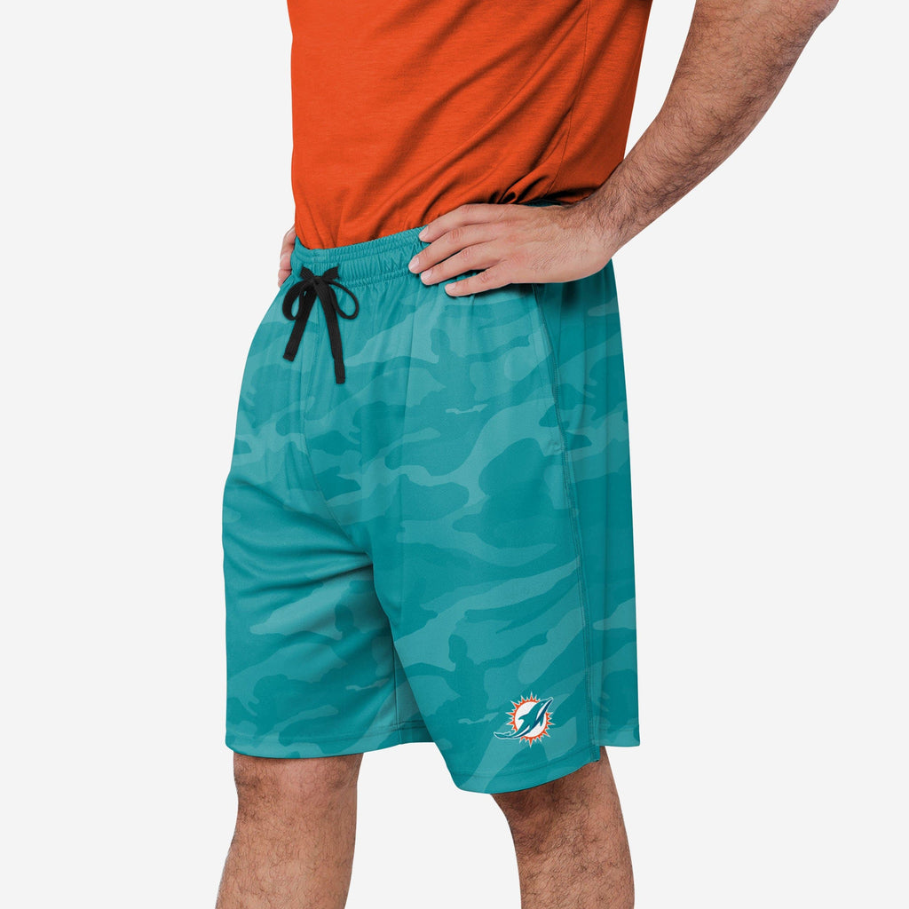 Miami Dolphins Cool Camo Training Shorts FOCO S - FOCO.com