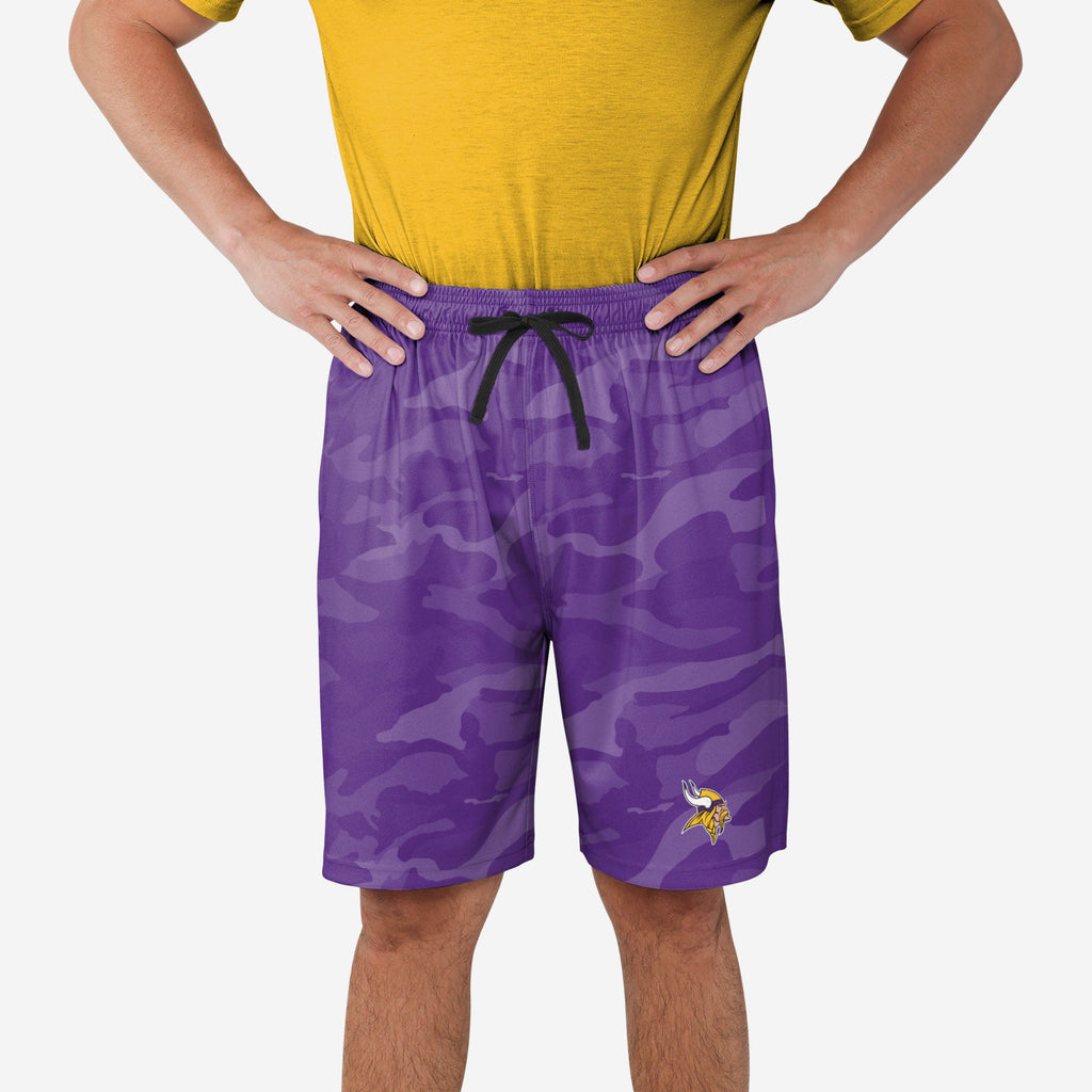 Minnesota Vikings Cool Camo Training Shorts FOCO S - FOCO.com