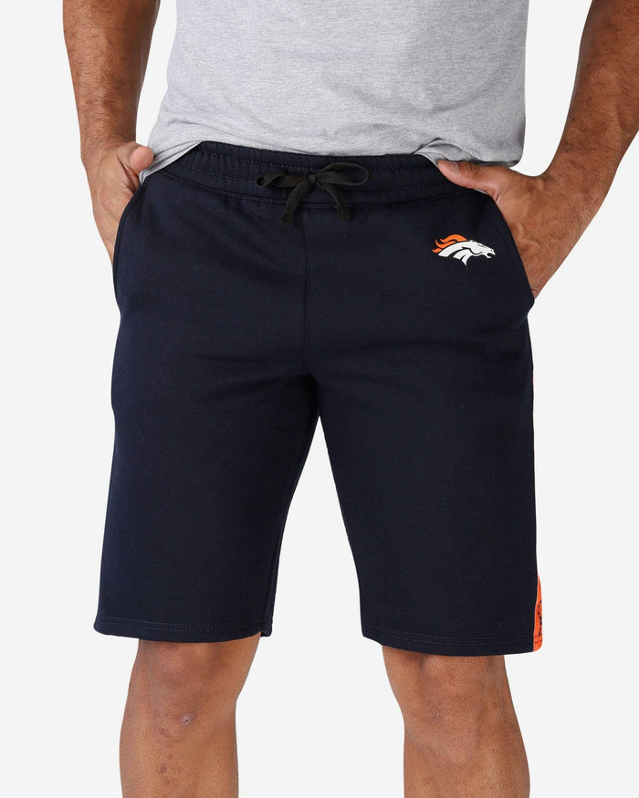 Denver Broncos Lazy Lounge Fleece Shorts FOCO S - FOCO.com