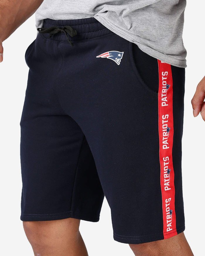 New England Patriots Lazy Lounge Fleece Shorts FOCO - FOCO.com