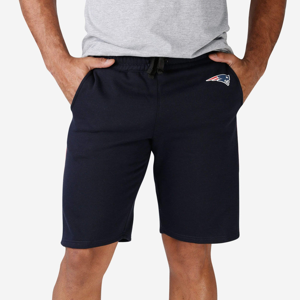 New England Patriots Lazy Lounge Fleece Shorts FOCO S - FOCO.com