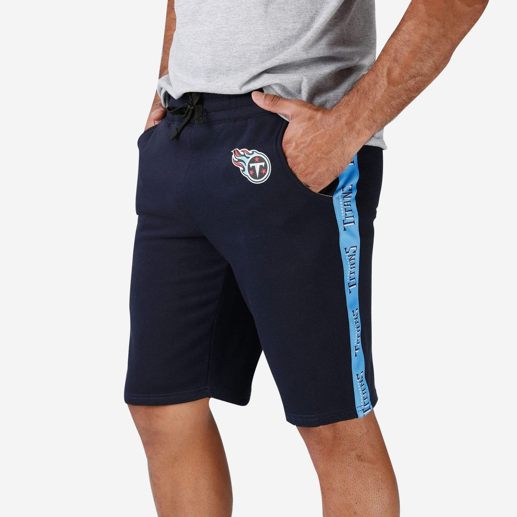 Tennessee Titans Lazy Lounge Fleece Shorts FOCO S - FOCO.com