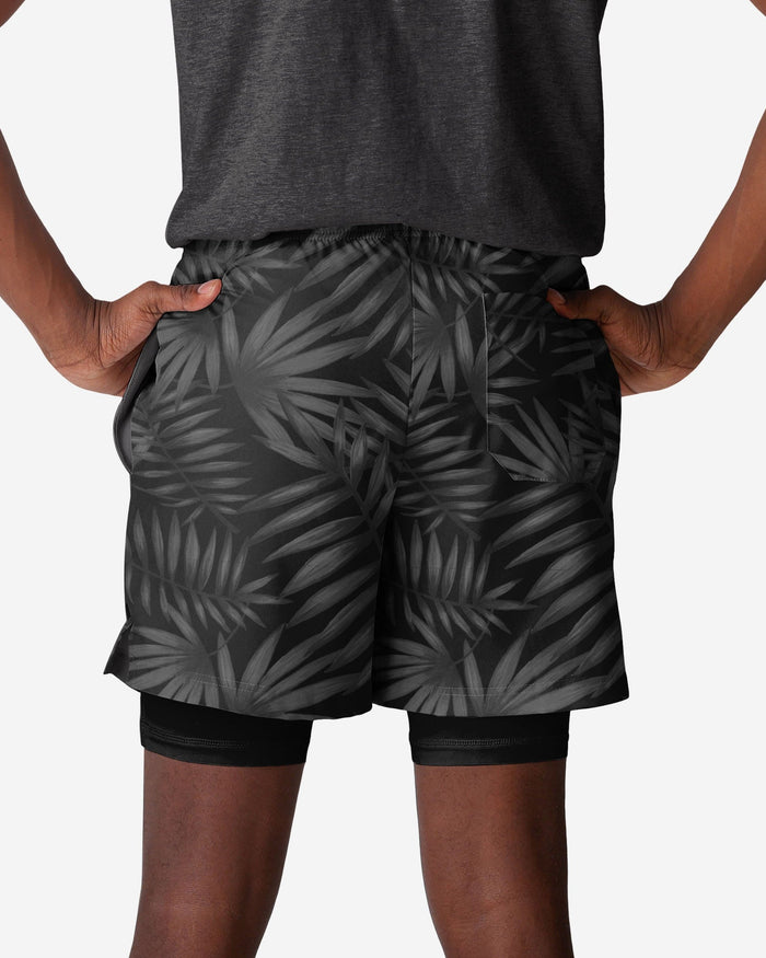 Pittsburgh Steelers Floral Black Liner Shorts FOCO - FOCO.com