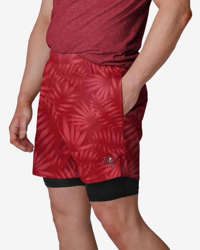 Tampa Bay Buccaneers Floral Black Liner Shorts FOCO S - FOCO.com