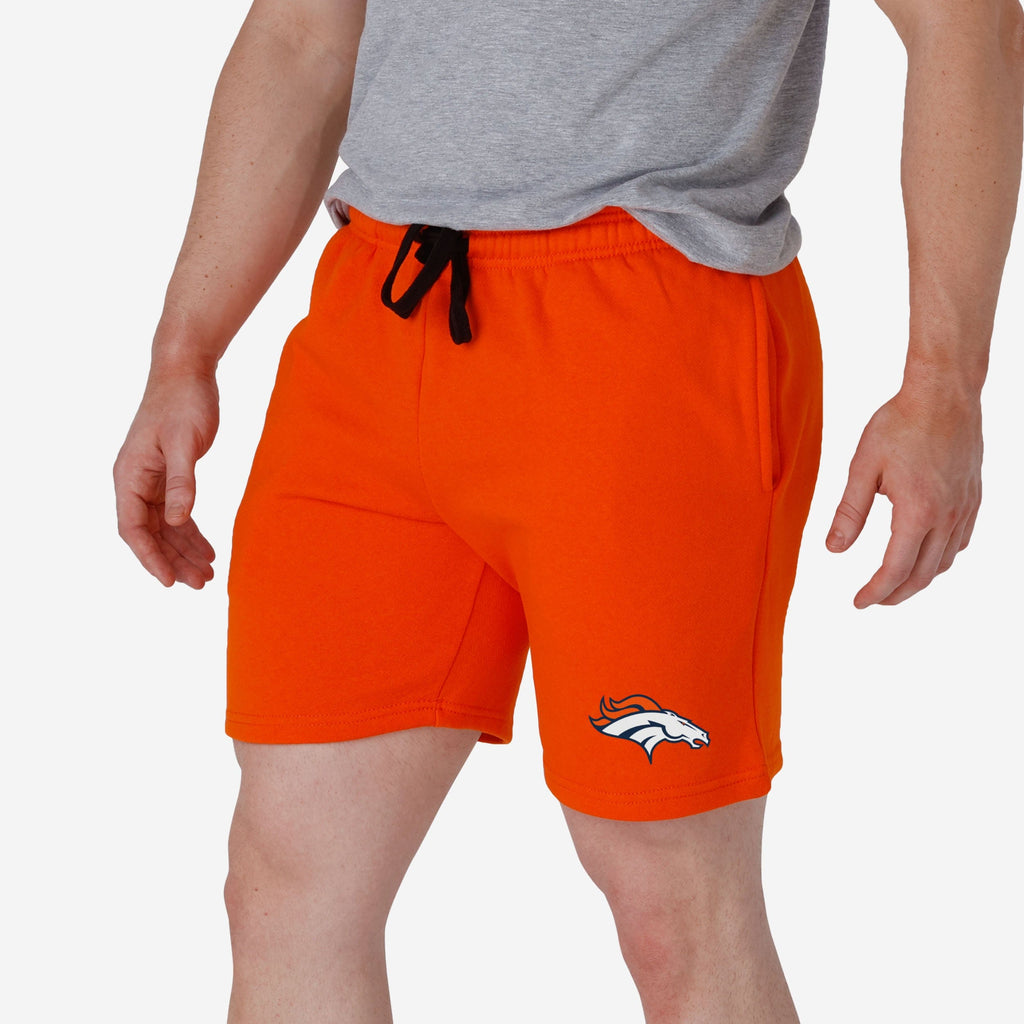 Denver Broncos Solid Fleece Shorts FOCO S - FOCO.com