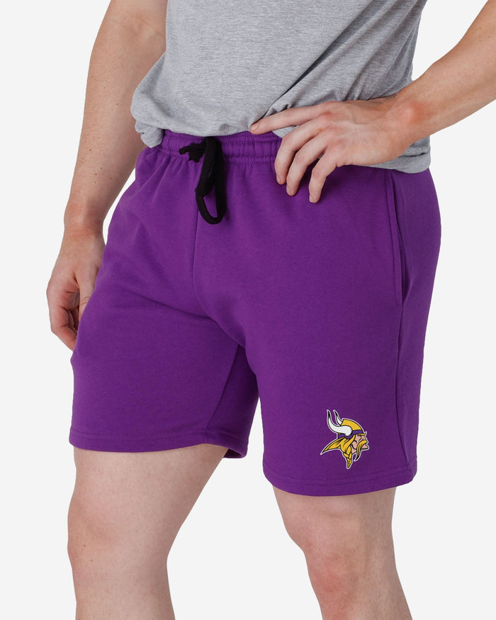 Minnesota Vikings Solid Fleece Shorts FOCO S - FOCO.com