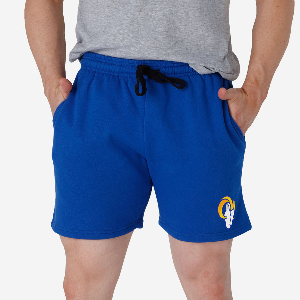 Los Angeles Rams Solid Fleece Shorts FOCO S - FOCO.com