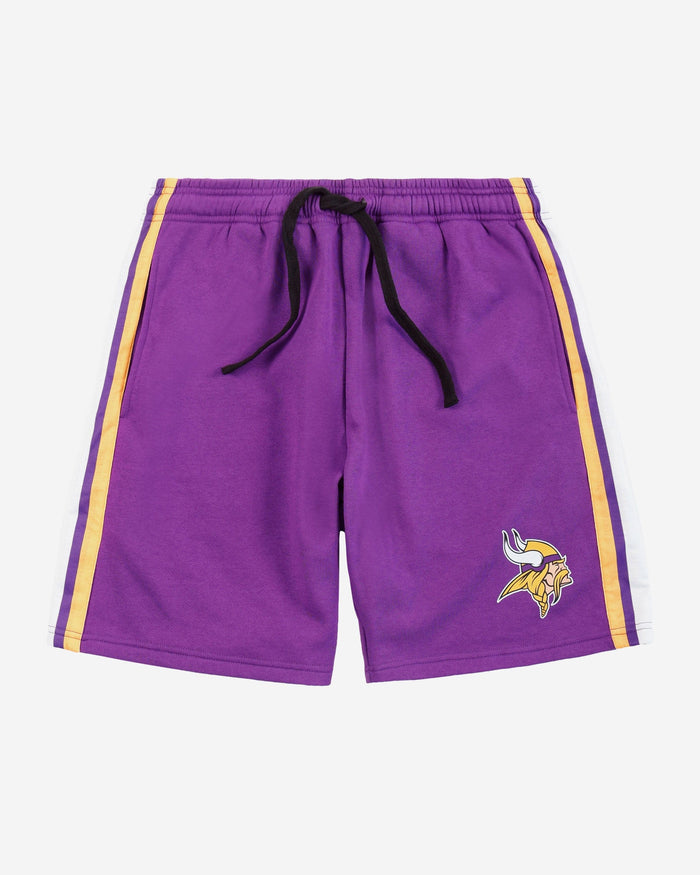 Minnesota Vikings Side Stripe Fleece Shorts FOCO - FOCO.com