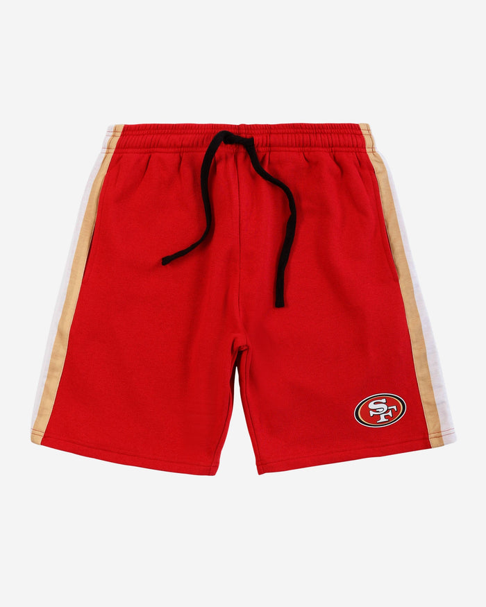 San Francisco 49ers Side Stripe Fleece Shorts FOCO - FOCO.com