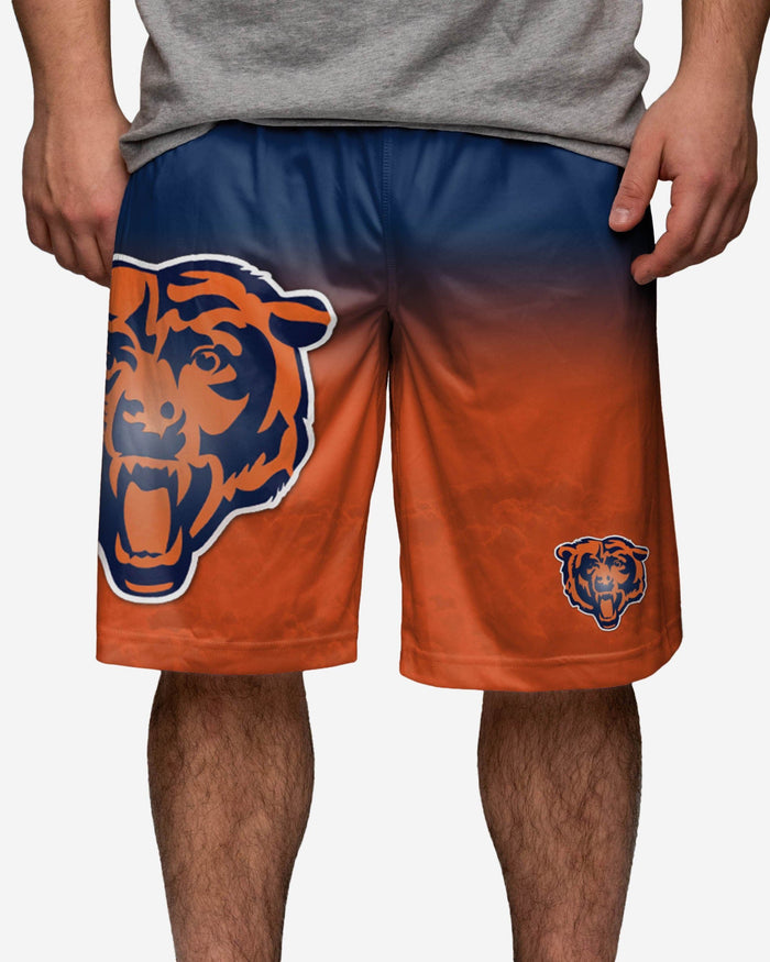 Chicago Bears Gradient Big Logo Training Shorts FOCO - FOCO.com