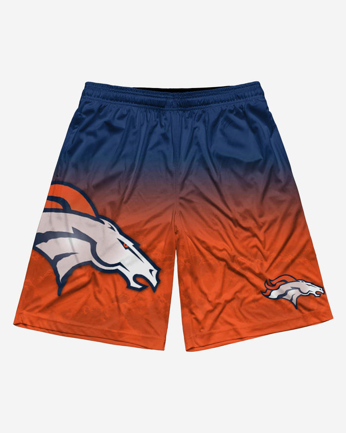 Denver Broncos Gradient Big Logo Training Shorts FOCO - FOCO.com