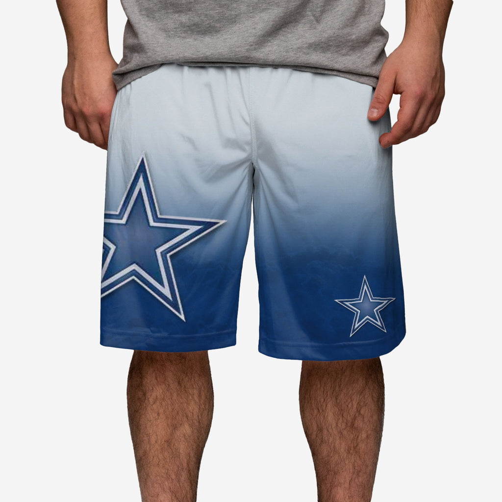 Dallas Cowboys Gradient Big Logo Training Shorts FOCO S - FOCO.com