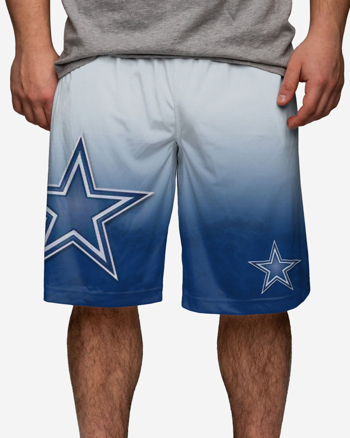 Dallas Cowboys Gradient Big Logo Training Shorts FOCO S - FOCO.com