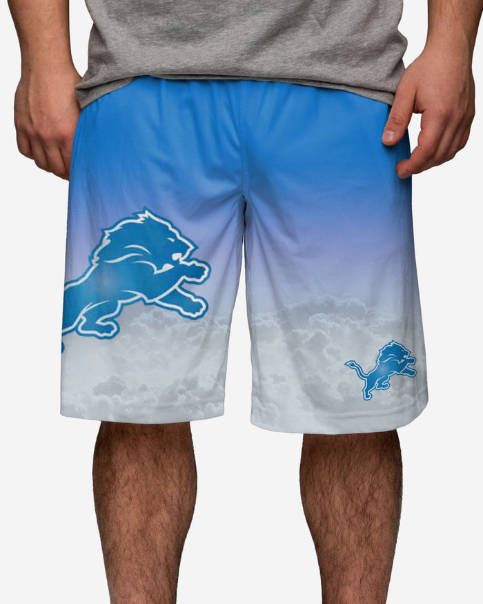 Detroit Lions Gradient Big Logo Training Shorts FOCO S - FOCO.com