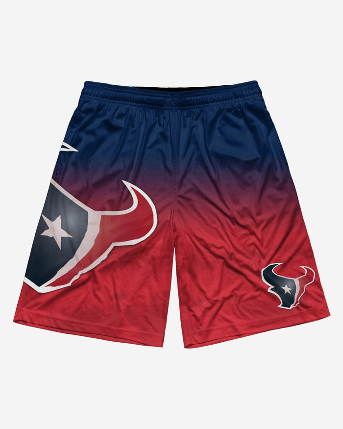 Houston Texans Gradient Big Logo Training Shorts FOCO - FOCO.com