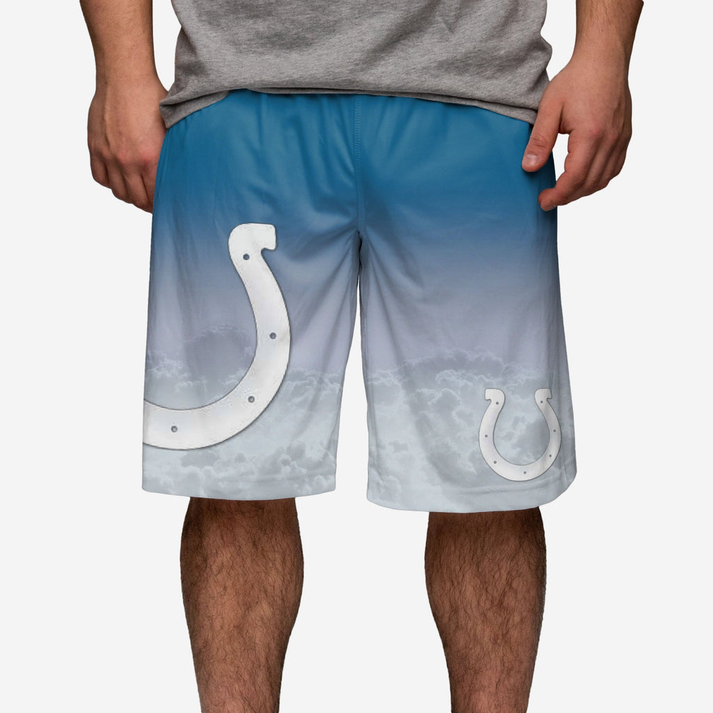 Indianapolis Colts Gradient Big Logo Training Shorts FOCO S - FOCO.com