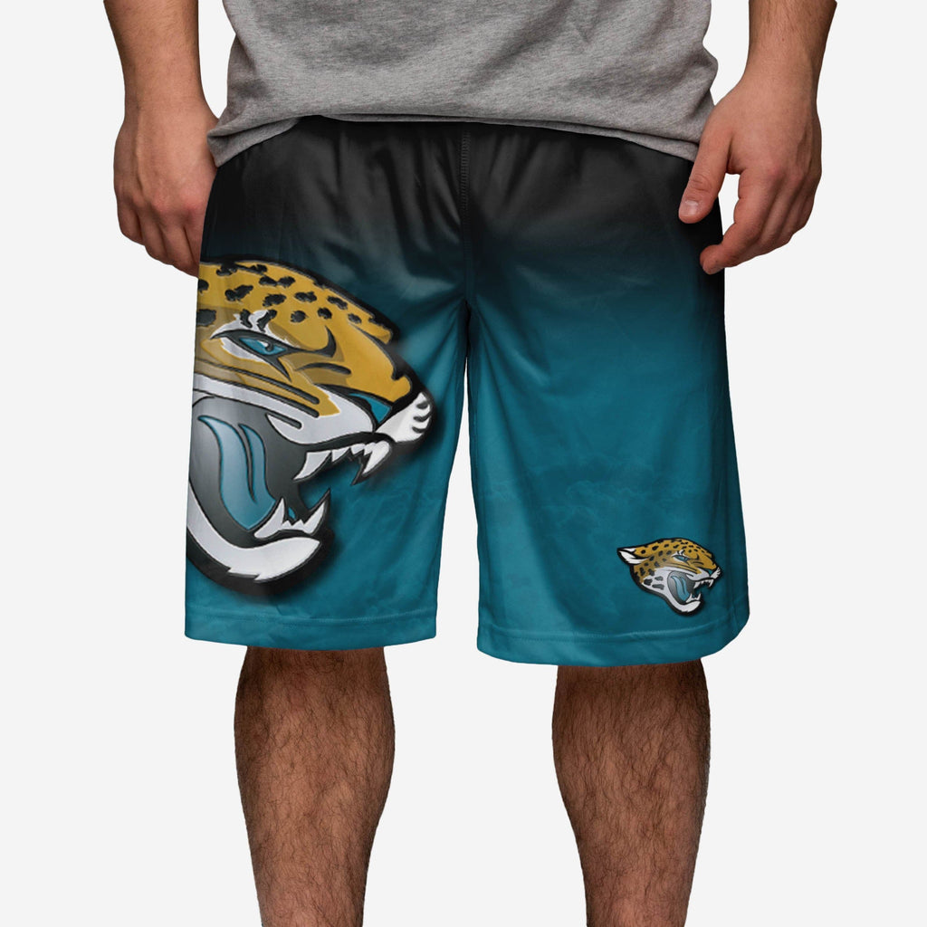 Jacksonville Jaguars Gradient Big Logo Training Shorts FOCO - FOCO.com