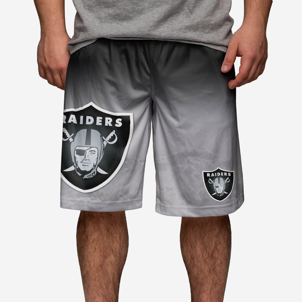 Las Vegas Raiders Gradient Big Logo Training Shorts FOCO - FOCO.com