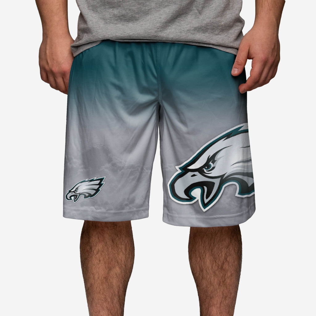 Philadelphia Eagles Gradient Big Logo Training Shorts FOCO - FOCO.com