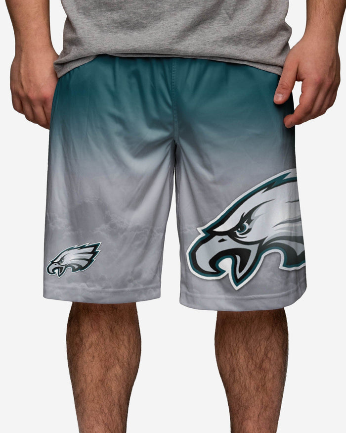 Philadelphia Eagles Gradient Big Logo Training Shorts FOCO - FOCO.com