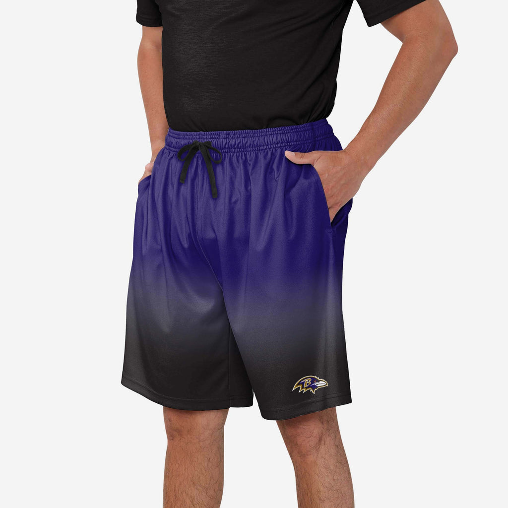 Baltimore Ravens Game Ready Gradient Training Shorts FOCO S - FOCO.com