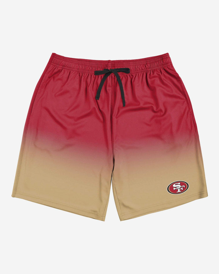 San Francisco 49ers Game Ready Gradient Training Shorts FOCO - FOCO.com