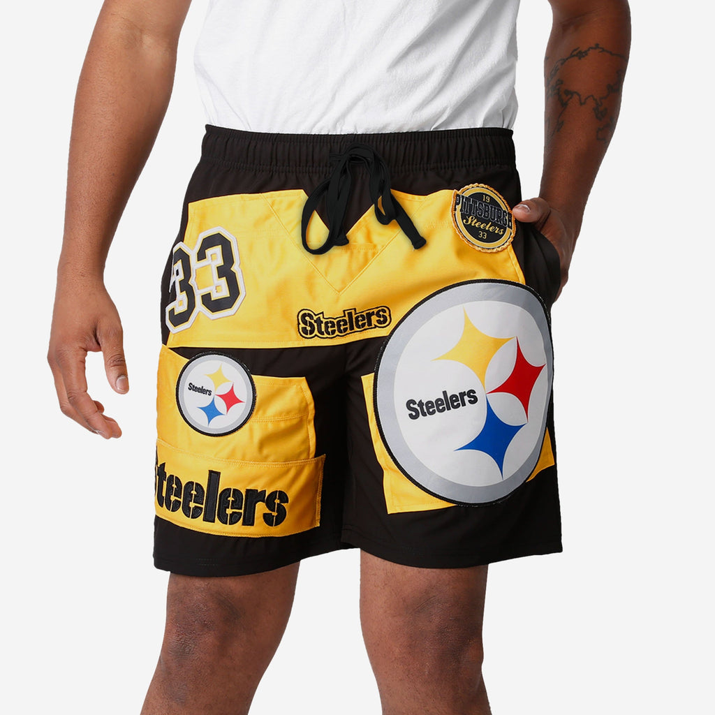 Pittsburgh Steelers Ultimate Uniform Shorts FOCO S - FOCO.com