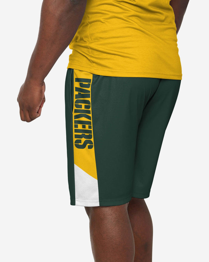 Green Bay Packers Side Stripe Training Shorts FOCO - FOCO.com