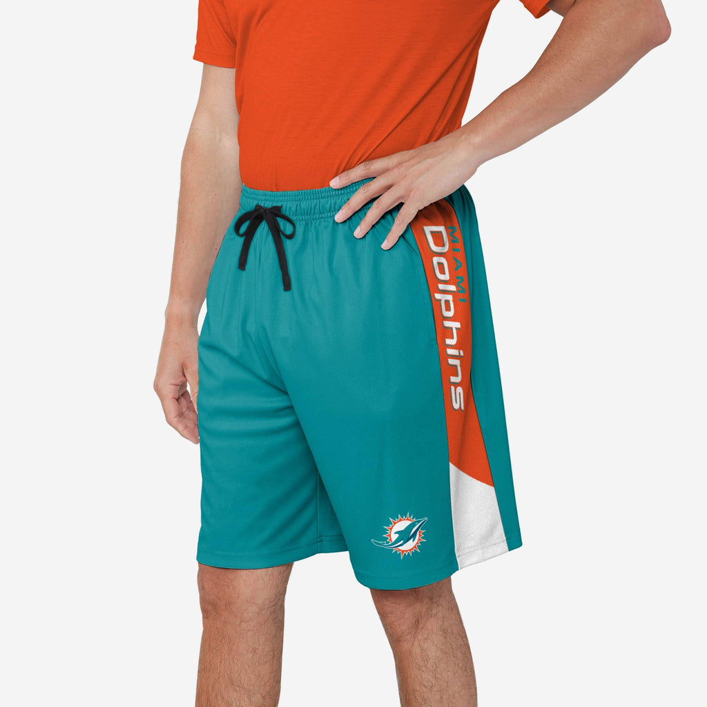 Miami Dolphins Side Stripe Training Shorts FOCO S - FOCO.com