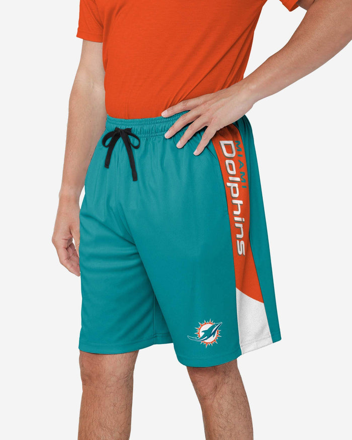 Miami Dolphins Side Stripe Training Shorts FOCO S - FOCO.com