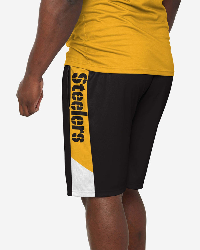 Pittsburgh Steelers Side Stripe Training Shorts FOCO - FOCO.com
