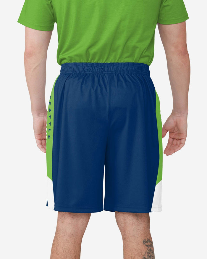 Seattle Seahawks Side Stripe Training Shorts FOCO - FOCO.com