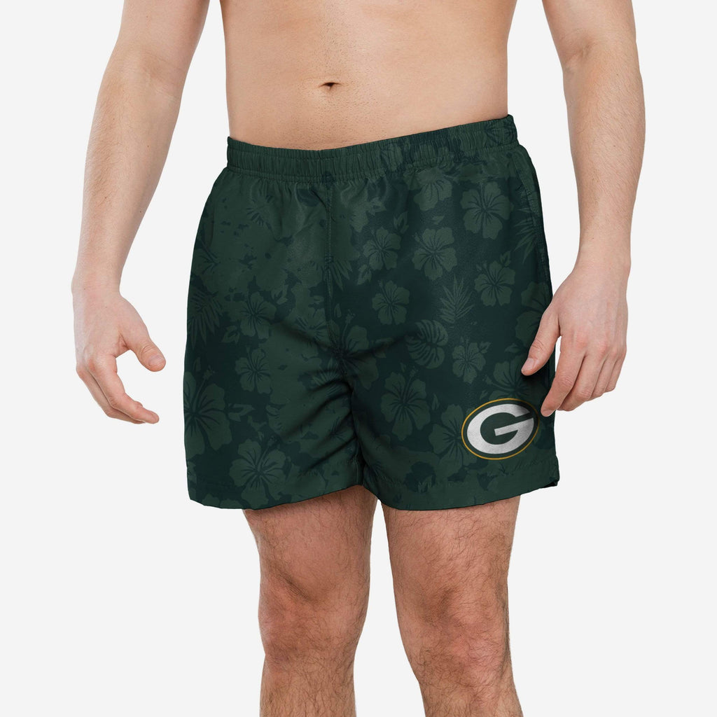 Green Bay Packers Color Change-Up Swimming Trunks FOCO S - FOCO.com