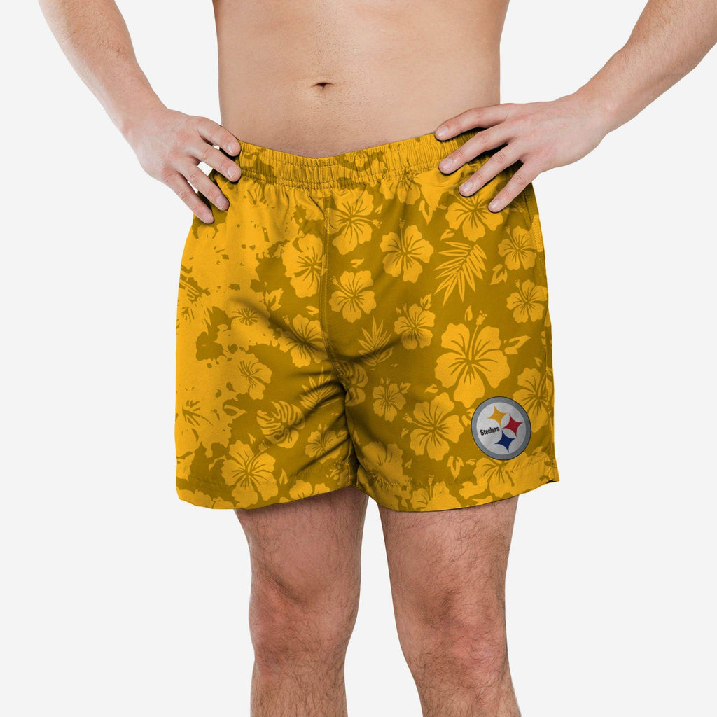 Pittsburgh Steelers Color Change-Up Swimming Trunks FOCO S - FOCO.com