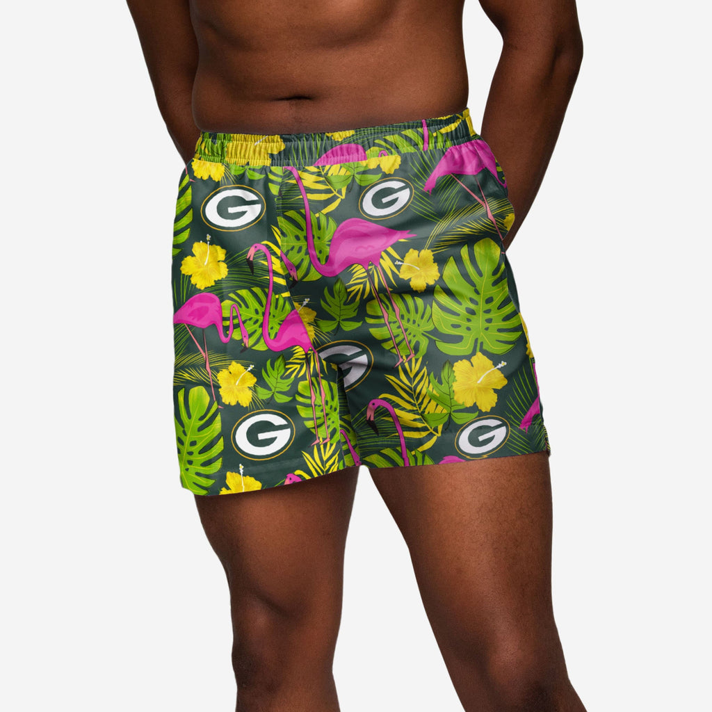 Green Bay Packers Highlights Swimming Trunks FOCO S - FOCO.com